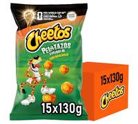 CHEETOS Pelotazos Snack de Maíz Sabor Queso para Fiestas y Eventos, Bolsas Individuales de 130 g, Pack de 15
