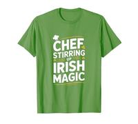 Chef agitando el Día de San Patricio mágico irlandés Camiseta