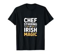 Chef agitando el Día de San Patricio mágico irlandés Camiseta