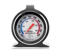 Chef Aid Oven Thermometer Termómetro de Horno de Metal, Acero Inoxidable, Blanco