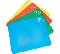 Chef Aid 4 alfombrillas flexibles codificadas por colores, surtido, 35 cm x 30 cm