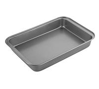 Chef Aid Bandeja de Asar Antiadherente 36,5 x 24,3 x 5 cm, Bandeja de Horno Profunda de Bordes Altos, Acero al Carbono, para Verduras, Patatas, Gratinados, Carne y Asados, Gris
