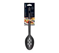 Chef Aid Cuchara ranurada de nailon negro, utensilio de cocina sin BPA para uso con utensilios de cocina antiadherentes, ideal para servir y drenar una amplia selección de alimentos, viene en color