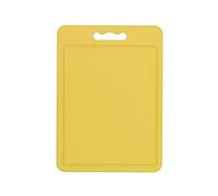Chef Aid Tabla de cortar grande de polietileno amarillo, superficie antideslizante multiusos, fácil de limpiar y apta para lavavajillas con asa, 40 x 30 cm, otras opciones de color disponibles