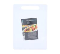 Chef Aid Tabla de cortar grande de polietileno blanco, superficie antideslizante multiusos, fácil de limpiar y apta para lavavajillas con asa, 40 x 30 x 0,4 cm, otras opciones de color disponibles.