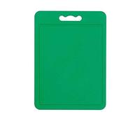 Chef Aid Tabla de cortar grande de polietileno verde, superficie antideslizante multiusos, fácil de limpiar y apta para lavavajillas con asa, 40 x 30 cm, otras opciones de color disponibles