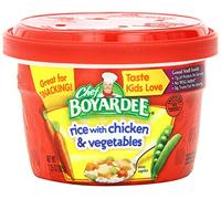 Chef Boyardee Rice with Chicken & Vegetables, 7.25-Ounce Microwavable Bowls (Pack of 12)