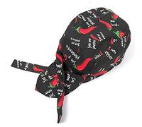 Chef Camarero Algodón Cap Catering Skull Cap Restaurante Cocina Taller Enfriamiento Reutilizable Servicio de Alimentos Ajustable de Control de Cabello Sombrero Protección Snoods, rojo