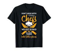 Chef Chopping Humor Bold Cocina Cita Arte Gráfico Camiseta
