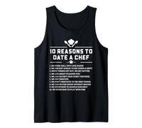 Chef Citas Humor Cocina Romance Cita Arte Gráfico Camiseta sin Mangas