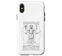 Chef Cocinar Hombre Vitruvio Vintage Leonardo Da Vinci Cocinero Carcasa para iPhone X/XS