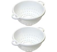 Chef Craft 5-Quart Deep Colander White 11 by 5 inch (2-Pack)