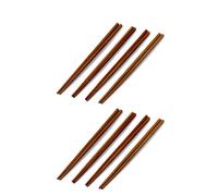 Chef Craft Genuine Bamboo Chopsticks | 9.5-Inches Long | 4-Pairs per Pack 2-Pack