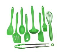 Chef Craft Premium Silicone Kitchen Tool and Utensil 9 Piece Set Gre