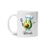 Chef De Aguacate Tazón De Café Cerámica Tazas Té Graciosa Tazón Regalos Divertidos Para Amigos Familiares Colegas 330Ml