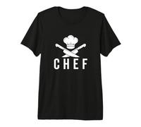 Chef Divertido Restaurante Cocinero Cocinar Amante Cuchillo Camiseta Premium