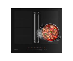 Chef-Fusion 60cm Placa de Inducción con Extractor Integrado Negro