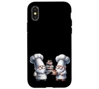 Chef Gnomes and Tasty Cakes For Bakers Women Love Baking Carcasa para iPhone X/XS