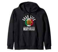 Chef Italiano Grab Life by The Meatballs Funny Italia Italia Sudadera con Capucha