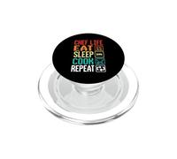 Chef Life Eat Cook Repeat Funny Cooking Chefs Lover PopSockets PopGrip para MagSafe