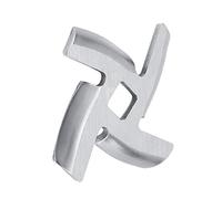Chef Meat Grinder Blade Pieza de repuesto de acero inoxidable comida Chopper Chopper Mincer Cutter Knife Replacement for Electric o Manual (Pack of 2)(S)