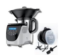 CHEF O MATIC Robot de Cocina, Kitchen Robot, 1000w, 3L, 3500rpm, Múltiples accesorios, 10 velocidades, Pantalla Táctil LED,