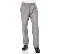 Chef obras a026-s Easyfit pantalones, pequeño Check, negro
