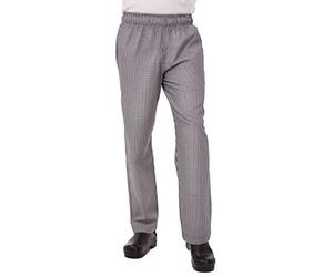 Chef obras a026-s Easyfit pantalones, pequeño Check, negro