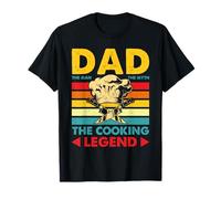 Chef Papá Cocina Leyenda Vintage Cocina Retro Diseño Gráfico Camiseta