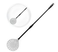 Chef Pomodoro Pala Pizza Horno Giratoria 23 cm, Pala para Pizza con Mango Extensible de Aluminio Desmontable de 119 cm para Fácil Almacenamiento, Accesorios Cocina Hogar para Pan y Pizza Casera