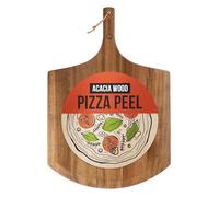 Chef Pomodoro Peeling de pizza de Acacia de 35.5 cm, paleta de pizza de madera ligera y tabla de servir para hornear pizza y pan caseros, espátula de pizza Gourmet Luxury (41 cm)