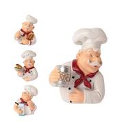 Chef-Shaped Self-Adhesive Wall Hooks for Cable Management,Cute Cartoon Plug Holder and Utility Organizer with Adhesive Design for Kitchen,Bathroom,Garage,Garden Storage (Beer)