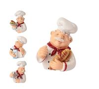 Chef-Shaped Self-Adhesive Wall Hooks for Cable Management,Cute Cartoon Plug Holder and Utility Organizer with Adhesive Design for Kitchen,Bathroom,Garage,Garden Storage (Bread)