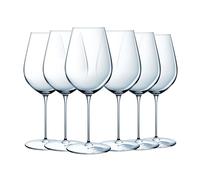 Chef & Sommelier Copas de Vino Galea 55 cl - Pack de 6 Copas de Cristalino - Copa para Vino Tinto - Alta Resistencia - Brillo Duradero - Aptas para Lavavajillas - Fabricadas en Francia