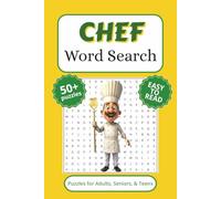 Chef Word Search Puzzle Book: Word Search with Easy to Read Print about Chef’s, and More (6x9 inches, 110 pages) 50+ Puzzles… Gift for Vacations, Holidays, and Free Times. (RL Clinks Puzzle Books)