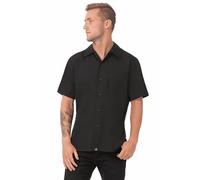 Chef Works A913-S Cool Vent - Camisa de Chef, Talla S, Color Negro