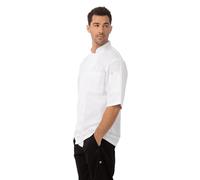 Chef Works A914-XL Chaqueta básica Coolvent Montreal para chefs, tamaño XL, blanca