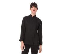 Chef Works Hartford Chef Coat Chaqueta, Negro, XXXL para Mujer