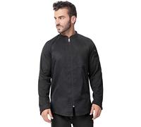 Chef Works Nepal Chef Coat Abrigo, Negro, Small para Hombre