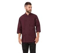 Chef Works Colour by A936-XXL Chaqueta de Manga 3/4, XX-Grande, Merlot