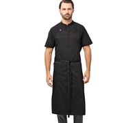 Chef Works Delantal unisex Brio Bib, Negro, Taille unique
