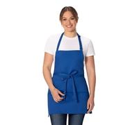 Chef Works Delantal unisex de tres bolsillos para adultos, color real, talla única, estándar