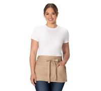 Chef Works Delantal unisex para camarera, color caqui, talla única
