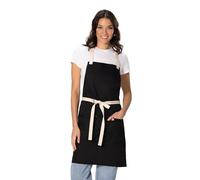 Chef Works Delantal unisex Ridgewood, negro, talla única, color negro