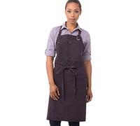Chef Works Dorset Bib Apron Delantal con Peto, Berenjena, Talla única Unisex Adulto
