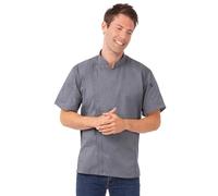 Chef Works Men's Springfield Chef Coat, Ink Blue, 4XL