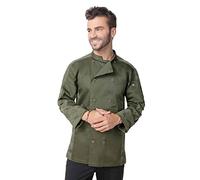Chef Works Mojave Chef Coat Abrigo, Verde Oliva, M para Hombre