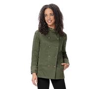 Chef Works Mojave Chef Coat Abrigo, Verde Oliva, M para Mujer