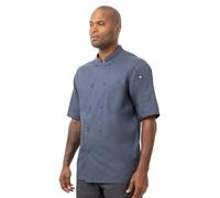 Chef Works Montreal Cool Vent - Abrigo de chef para hombre, Azul, XX-Large