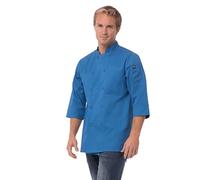 Chef Works Morocco Chef Coat Chaqueta, Azul, XXXXL para Hombre